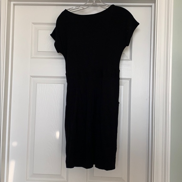 LOFT Black comfy midi career dress 0 - Picture 4 of 5